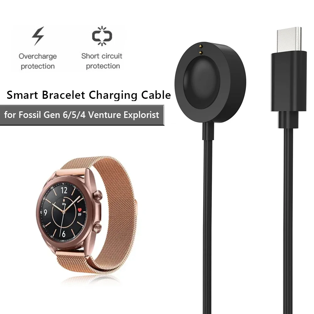 Fossil Watches Smartwatch Gen 6 - قاعدة شحن مغناطيسية سريعة الشحن USB