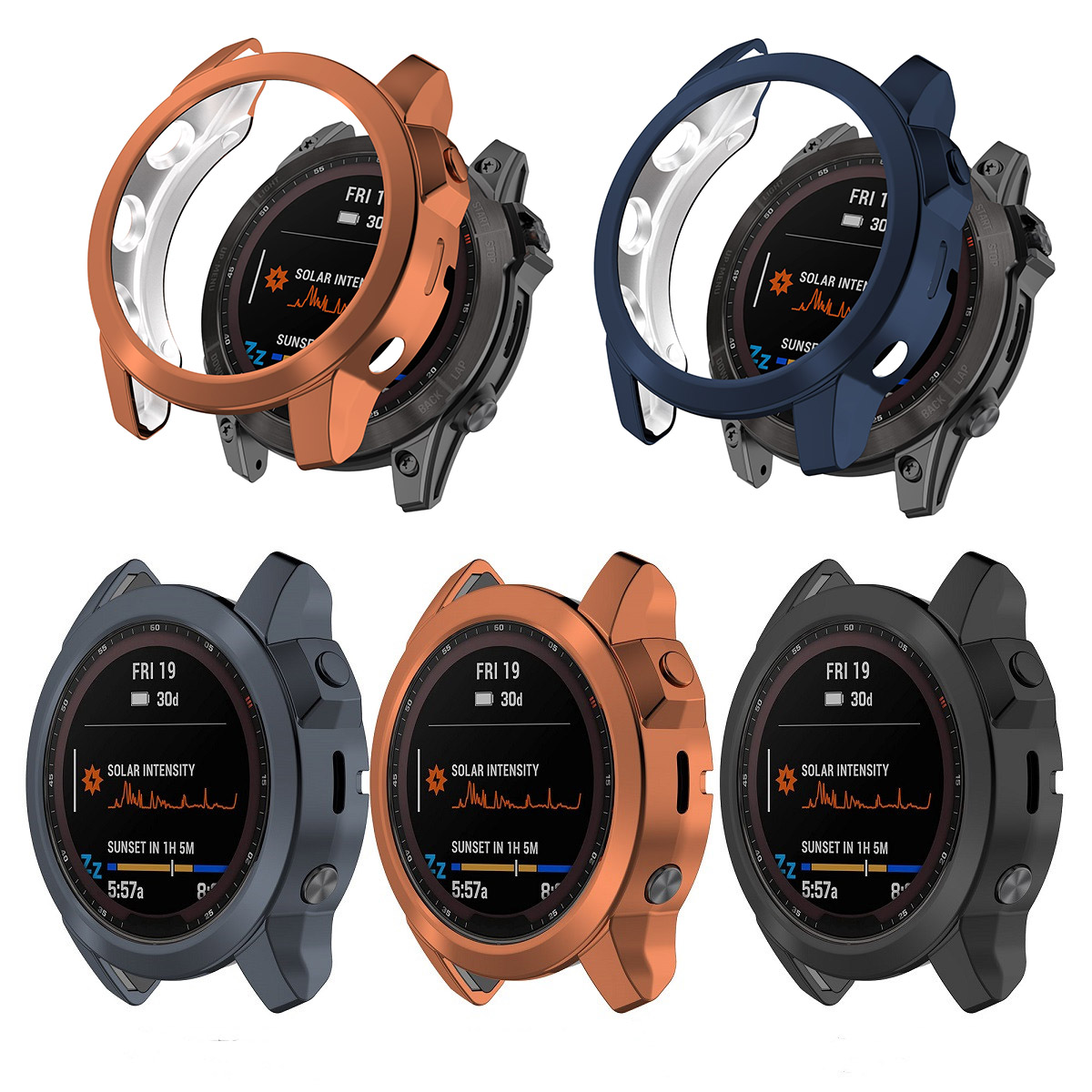 Solar Powered Watch - الغطاء الواقي ل Garmin Fenix 7
