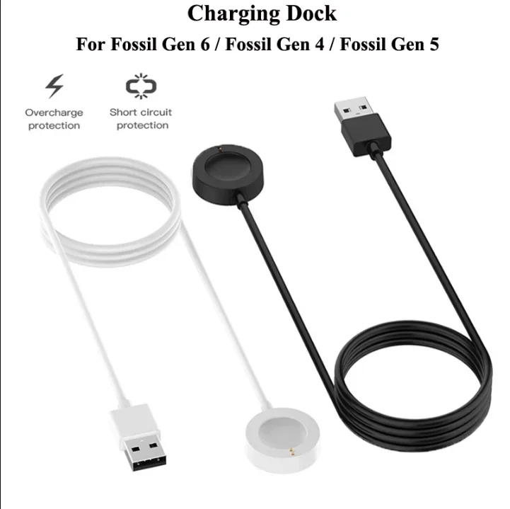 Fossil Watches Smartwatch Gen 6 - قاعدة شحن مغناطيسية سريعة USB لساعات