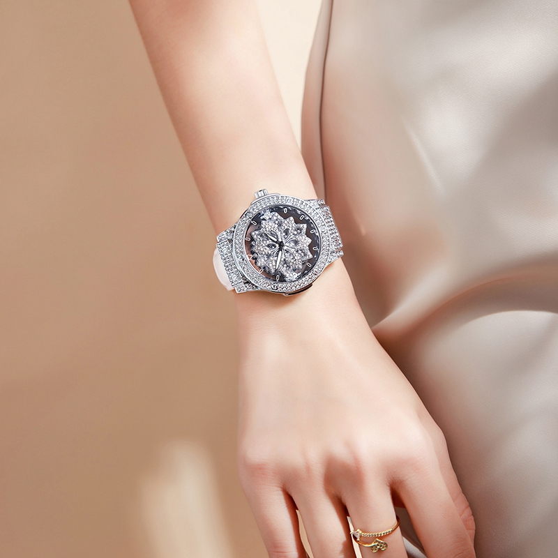 Smartwatch Watches For Women Branded - ساعة نسائية ماركة فاخرة مرصعة بالألماس،
