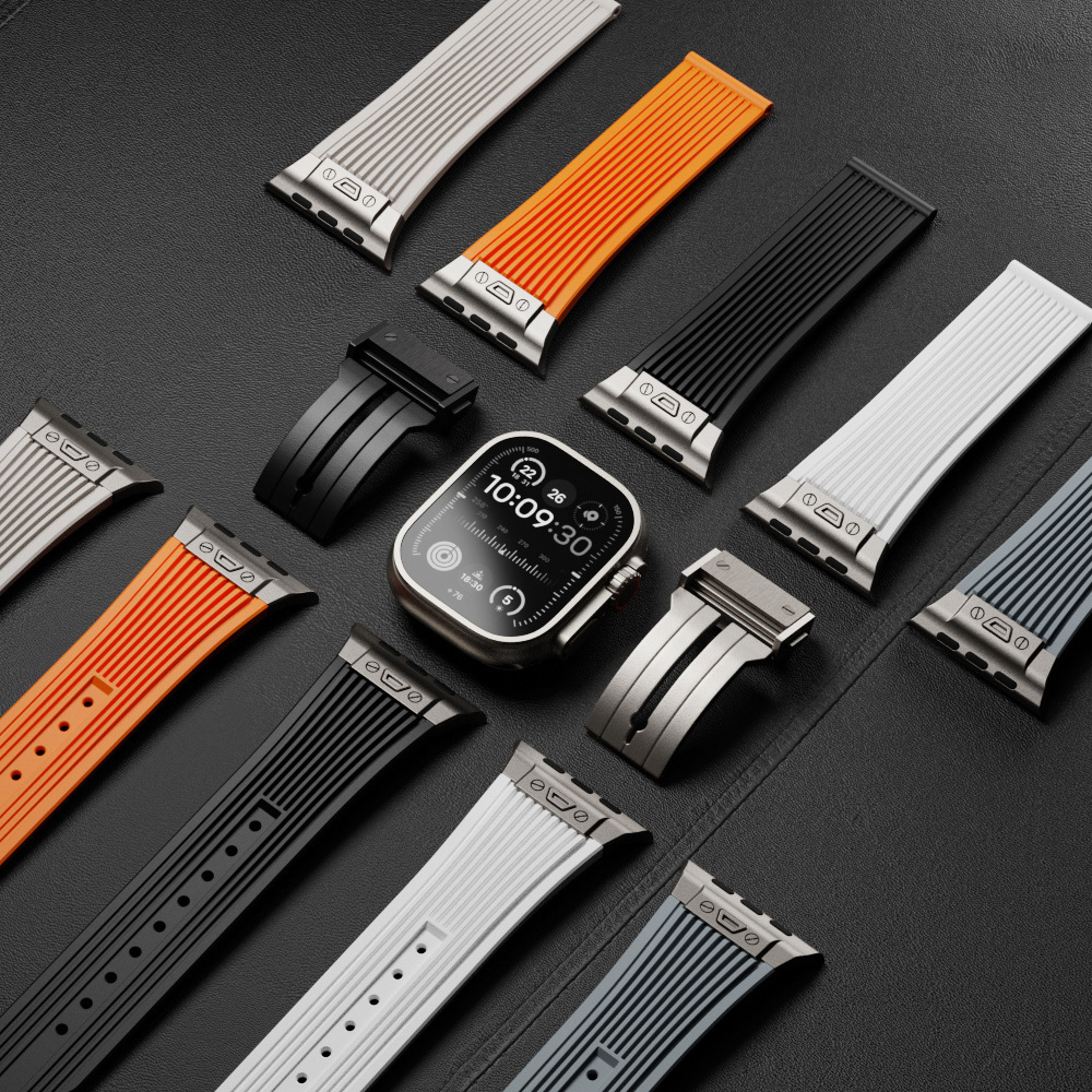 Smartwatch Slim Watches For Men - حزام سيليكون لساعة أبل ووتش ألترا