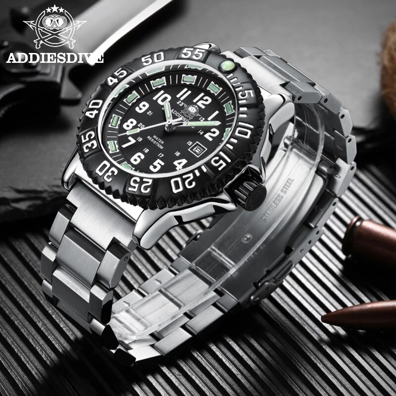 Solar Powered Watch - ساعة Dadies للغوص للرجال عرض غير