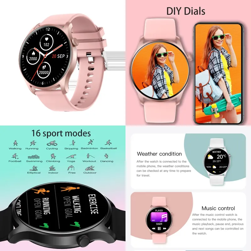 Watch Smart Smartwatch - ساعة ذكية SENBONO MAX8 للرجال والنساء