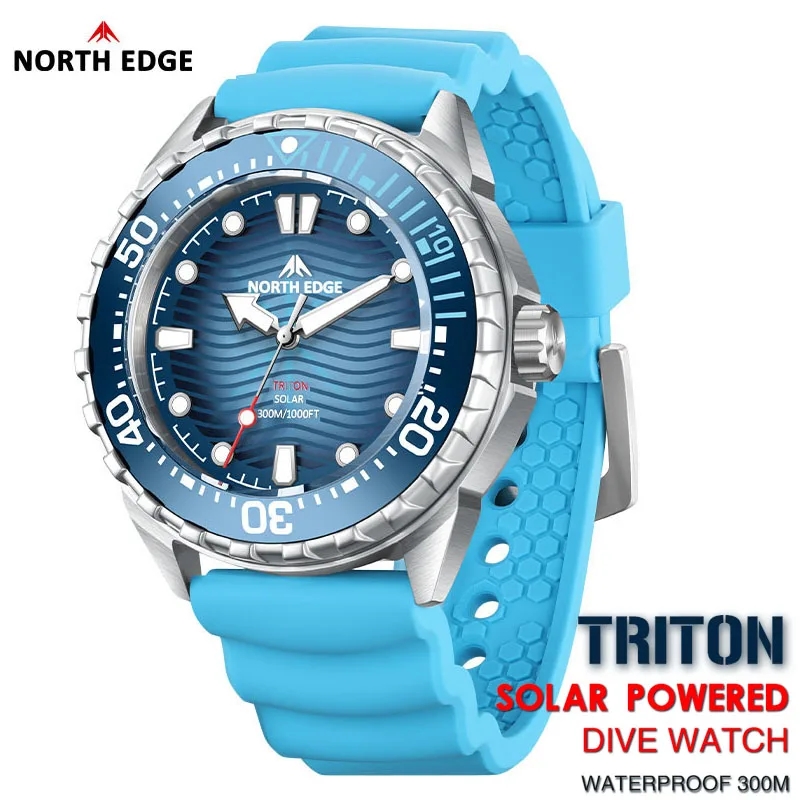 Solar Powered Watch - NORTH EDGE 2025 جديد تريتون تعمل