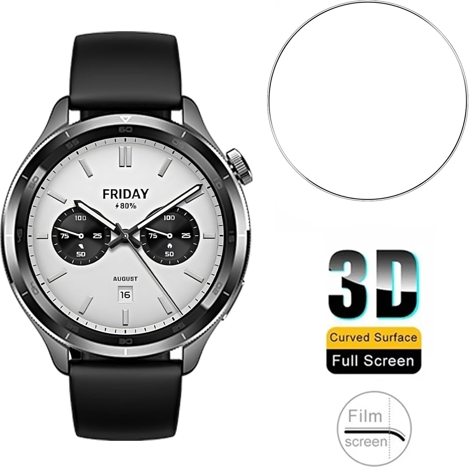 3 قطعة الزجاج المقسى Smartwatc - مراجعة Smartwatch Watches Xiaomi وسعره