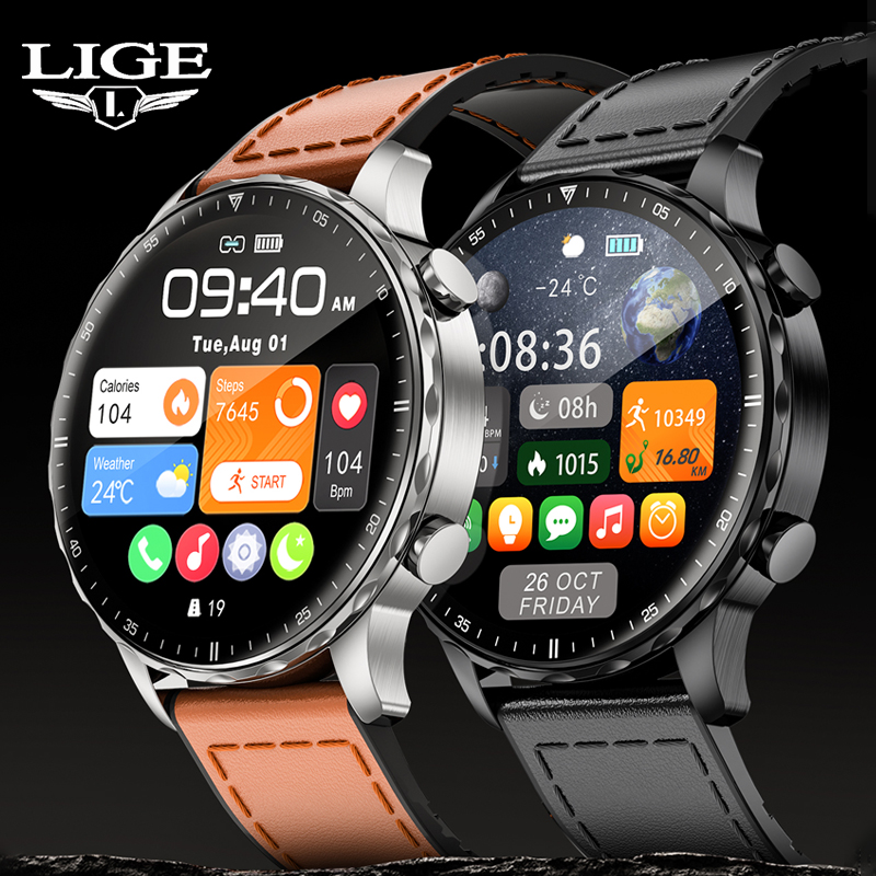 LIGE 2025 للرجال ساعة ذكية بلو - مراجعة Smartwatch Latest Watches For Men وسعره