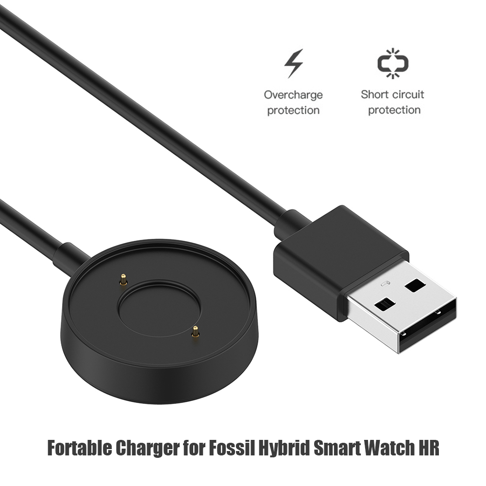 كابل شحن USB بطول 3 أقدام، تصم - مراجعة Fossil Watches Smartwatch Hybrid وسعره