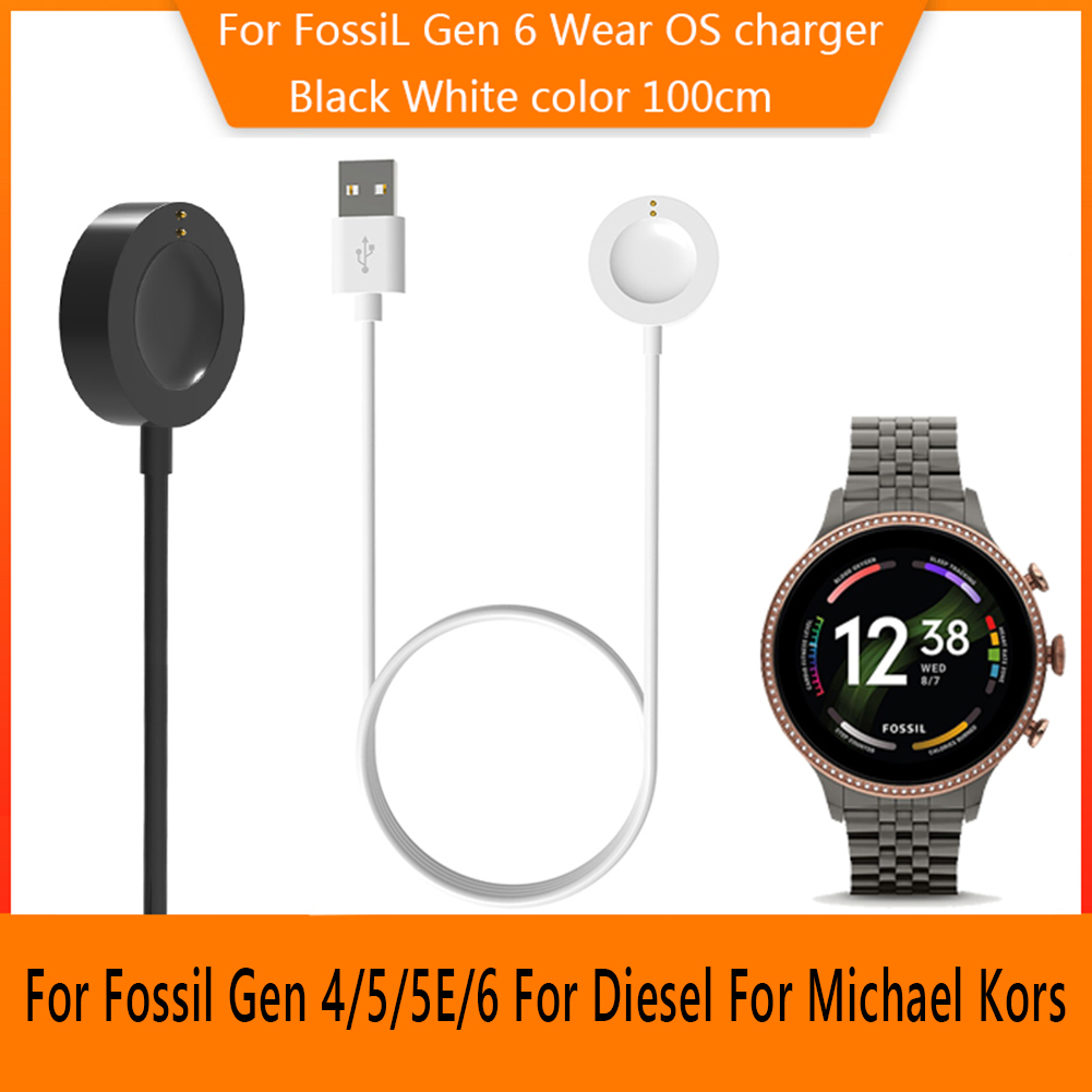 كابل شحن للساعات الذكية متوافق - مراجعة Fossil Watches Smartwatch Gen 6 وسعره