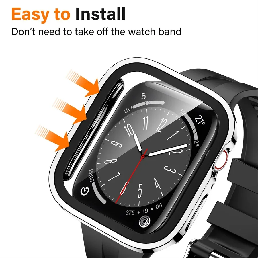 زجاج + غطاء لساعة أبل سلسلة 9  - مراجعة Watches Not Smartwatch وسعره