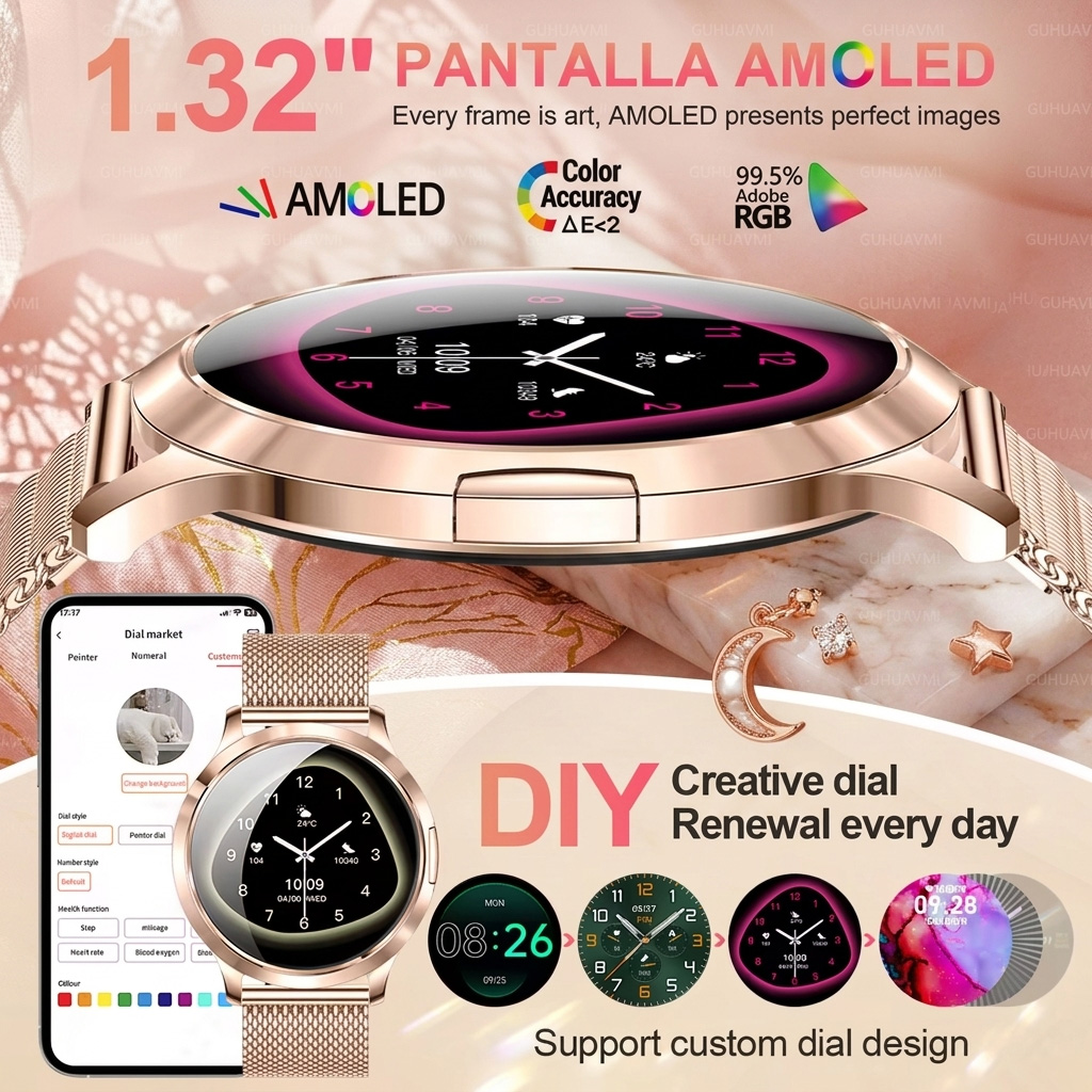 ساعة ذكية نسائية أنيقة جديدة ل - مراجعة Smartwatch Stylish Watches For Women وسعره