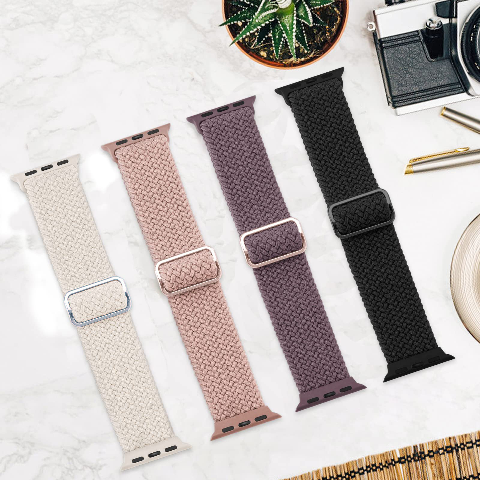 حزام مضفر لساعة أبل 40 مم 41 م - مراجعة Smartwatch Apple Watches For Men وسعره