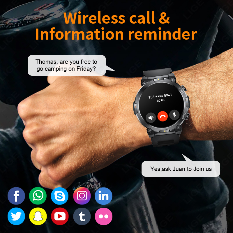 ساعة ذكية للرجال LIGE 2026 بشا - مراجعة Smartwatch Latest Watches For Men وسعره