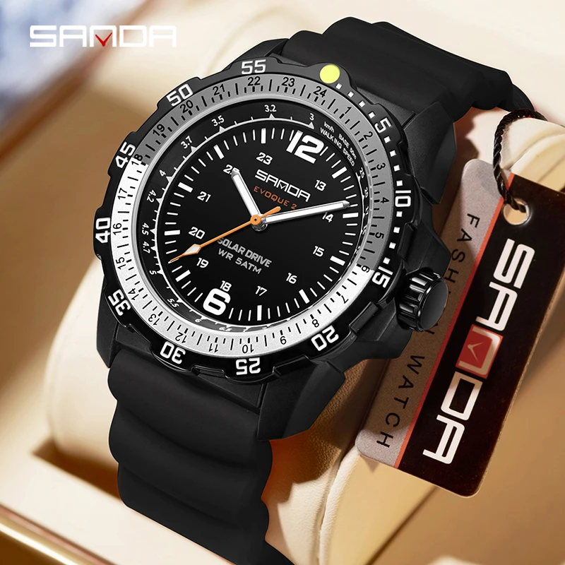 ساعة يد رجالية فاخرة جديدة من  - مراجعة Solar Powered Watch وسعره