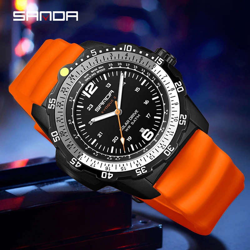 ساعة يد رجالية فاخرة جديدة من  - مراجعة Solar Powered Watch وسعره