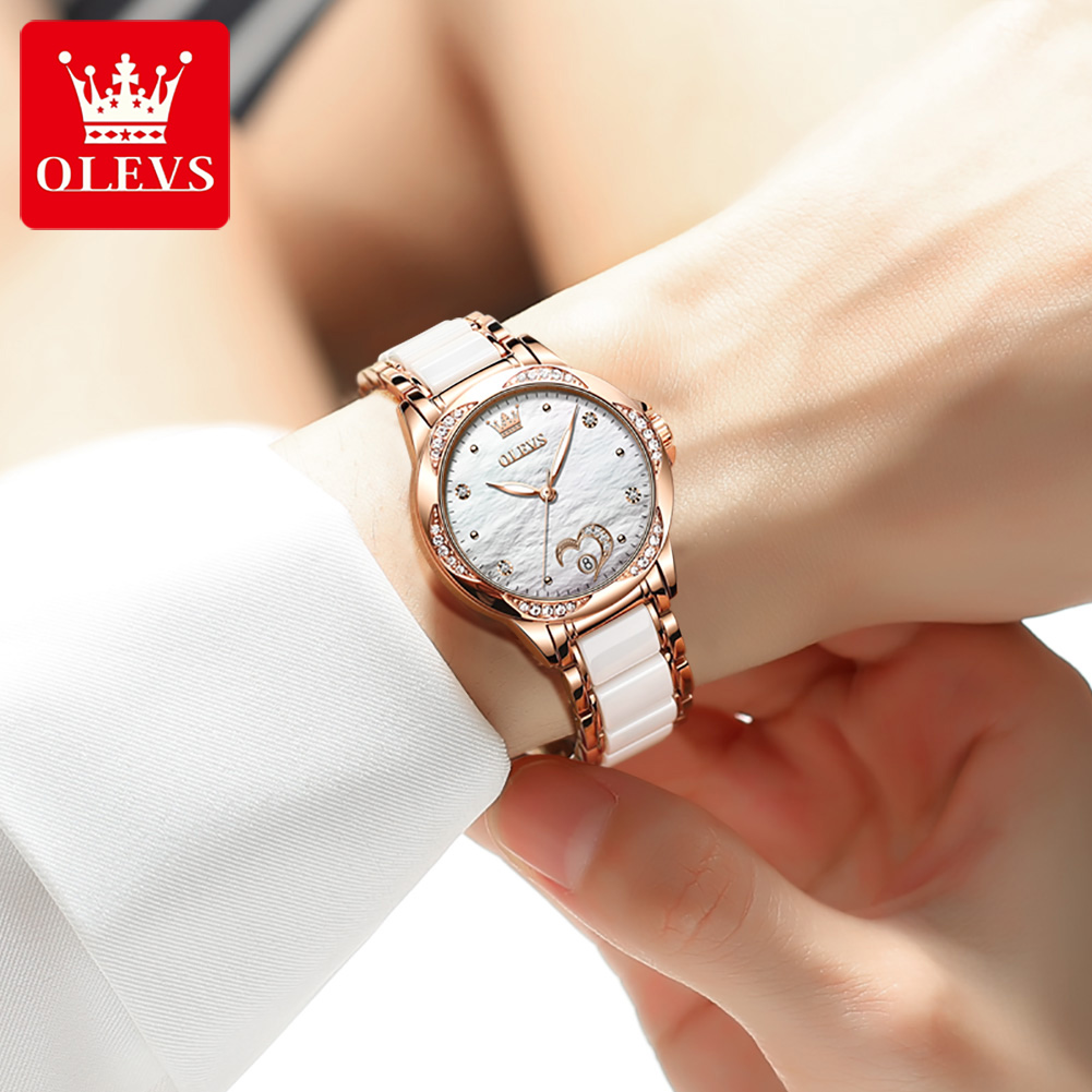 ساعة يد نسائية أنيقة OLEVS 663 - مراجعة Anti-Magnetic Watch وسعره