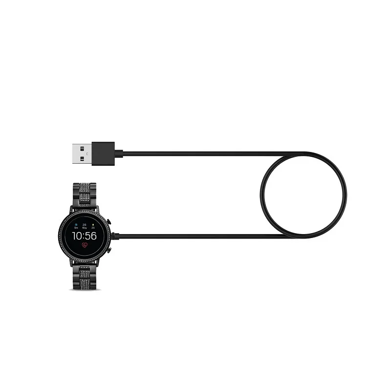 قاعدة شحن مغناطيسية سريعة USB  - مراجعة Fossil Watches Smartwatch Gen 6 وسعره