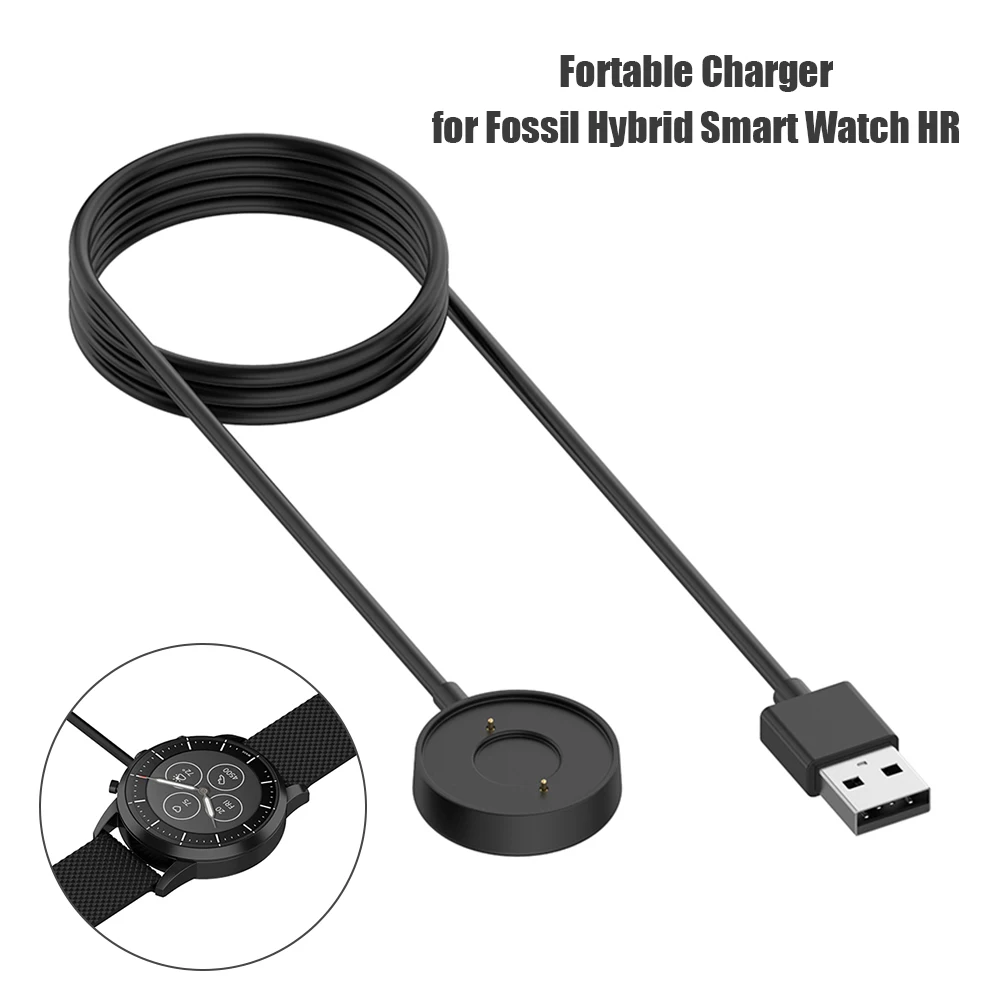 كابل 3 أقدام، شاحن USB، عنصر ص - مراجعة Fossil Watches Smartwatch Hybrid وسعره