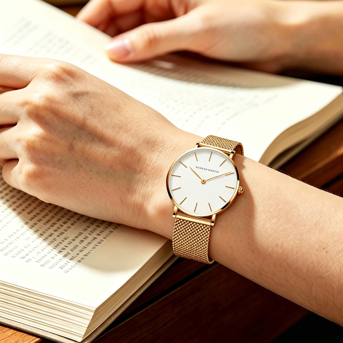 ساعة نسائية من ماركة هانا مارت - مراجعة Anti-Magnetic Watch وسعره