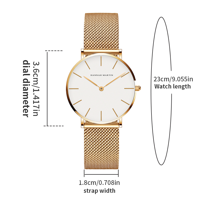 ساعة نسائية من ماركة هانا مارت - مراجعة Anti-Magnetic Watch وسعره