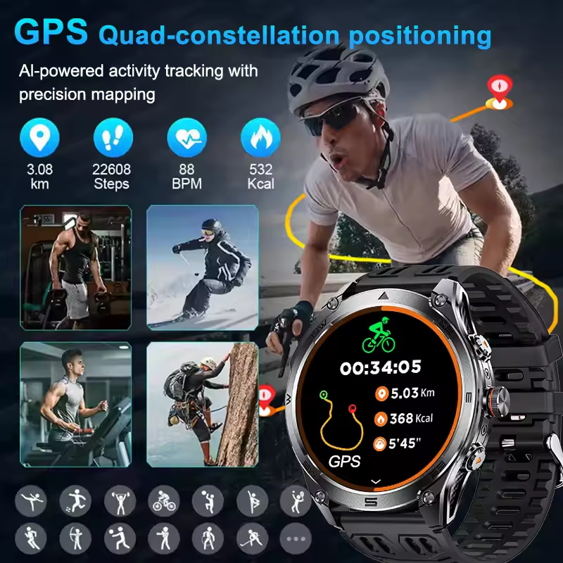 ساعة ذكية رياضية عالية الجودة  - مراجعة Smartwatch Running Watches For Men وسعره