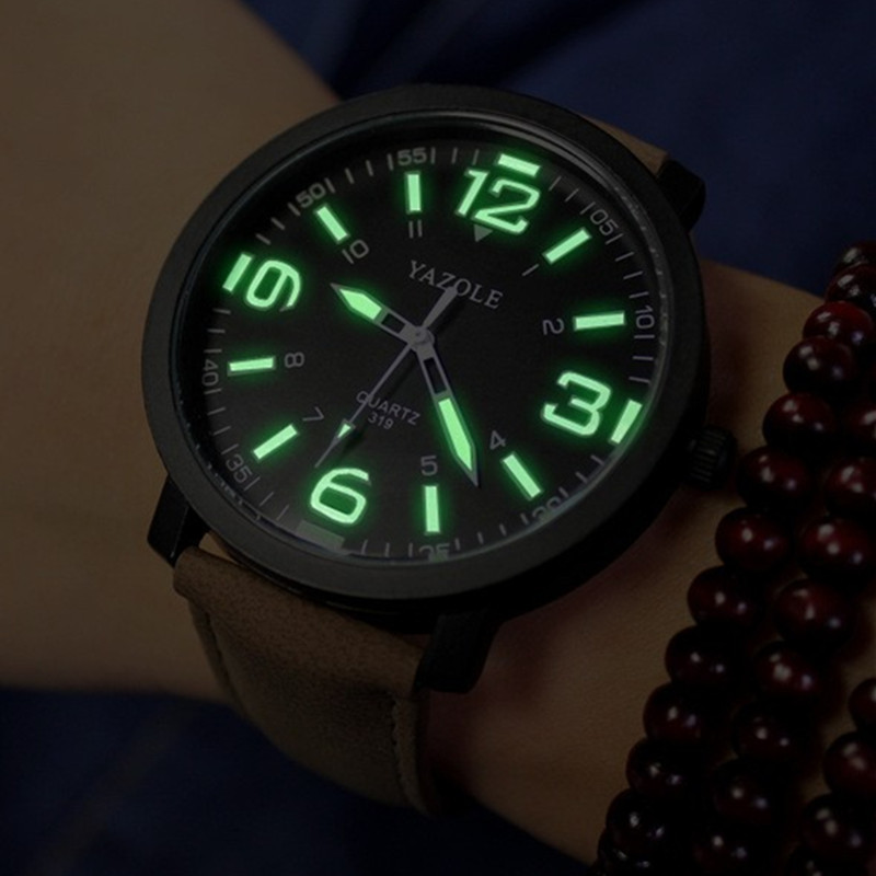 YAZOLE مضيئة ساعة الرجال ساعة  - مراجعة Solar Powered Watch وسعره