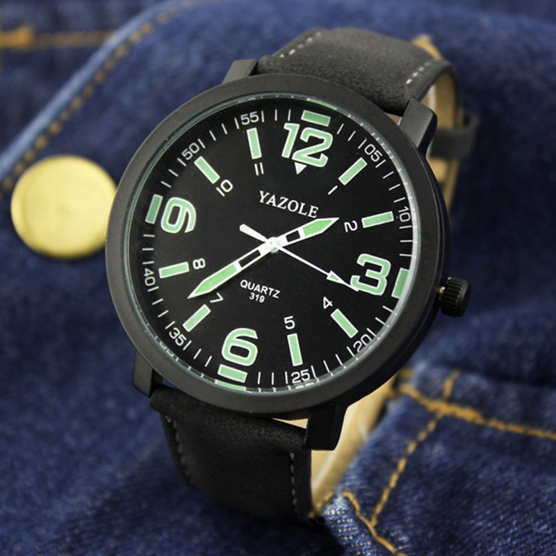 YAZOLE مضيئة ساعة الرجال ساعة  - مراجعة Solar Powered Watch وسعره
