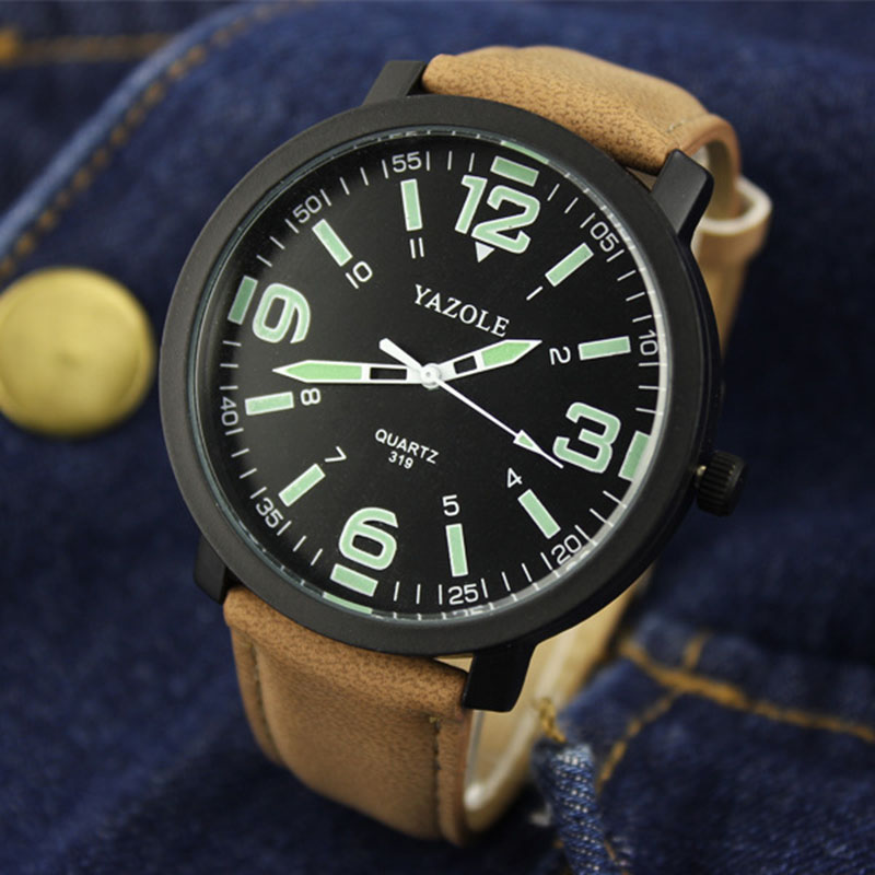 YAZOLE مضيئة ساعة الرجال ساعة  - مراجعة Solar Powered Watch وسعره