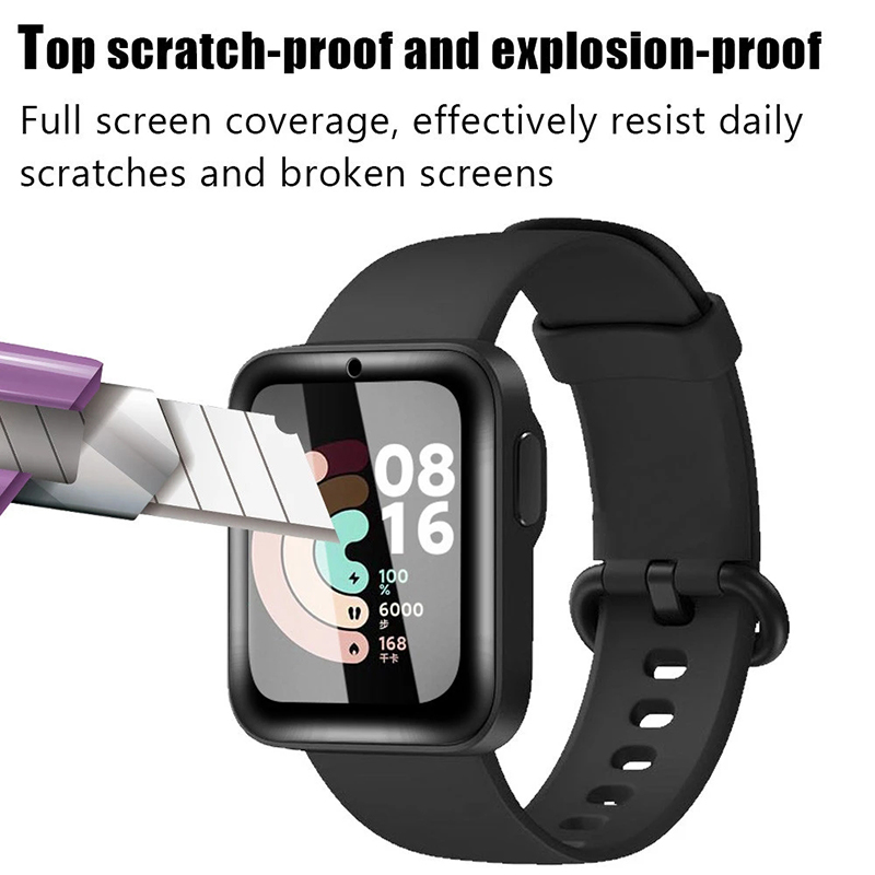2 قطعة الزجاج المقسى لساعة Red - مراجعة Smartwatch Watches Xiaomi وسعره