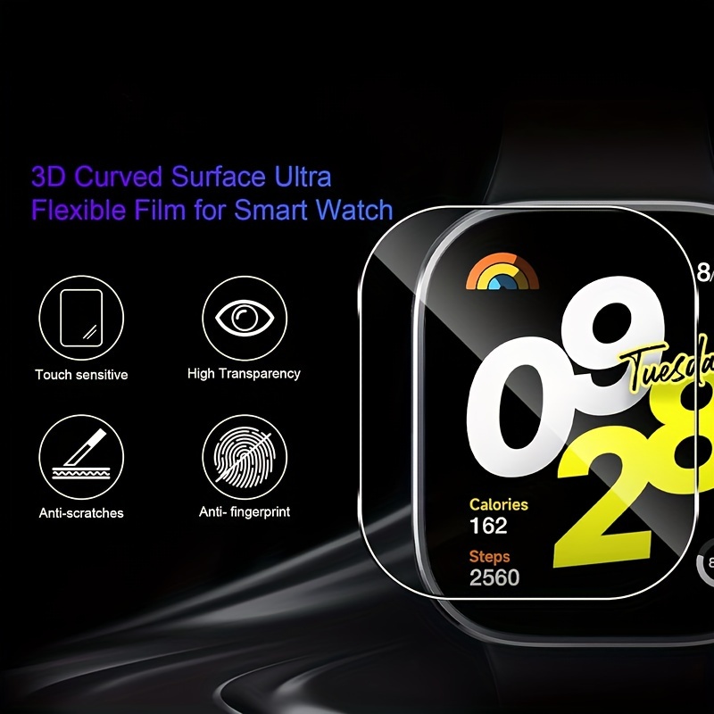 3-5 قطع من الزجاج المقسى الفاخ - مراجعة Smartwatch Watches Xiaomi وسعره