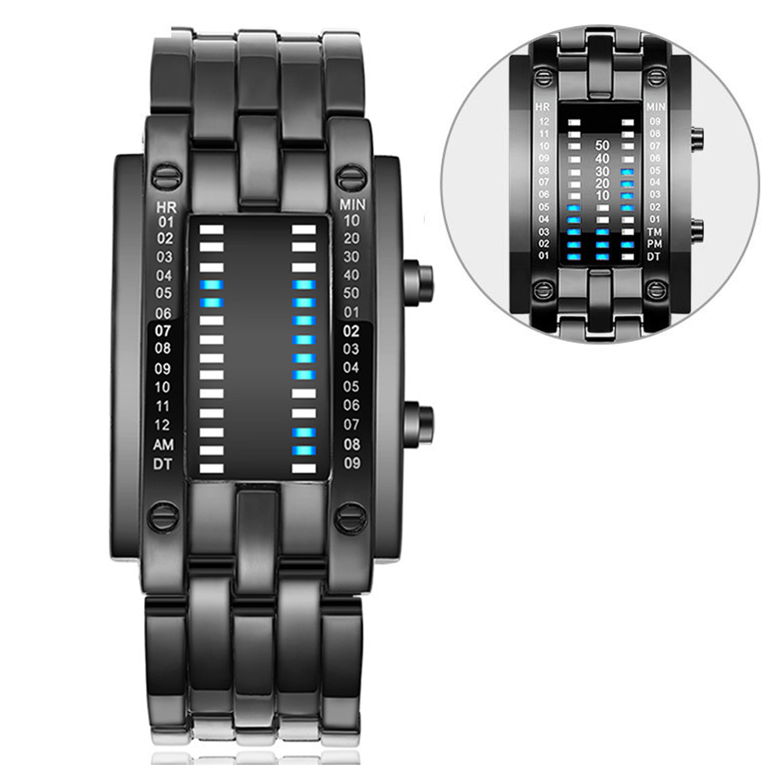 ساعة إلكترونية رقمية LED زرقاء - مراجعة Smartwatch Premium Watches For Women وسعره