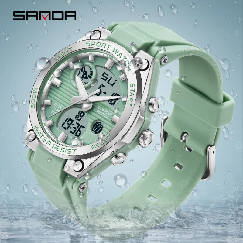 ساعة رقمية LED للنساء ، كرونوغ - مراجعة Solar Powered Watch وسعره