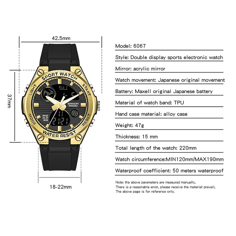 ساعة رقمية LED للنساء ، كرونوغ - مراجعة Solar Powered Watch وسعره