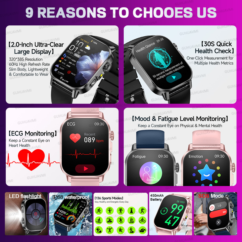 ساعة ذكية جديدة أصلية للنساء م - مراجعة Smartwatch Watches Gift For Women وسعره