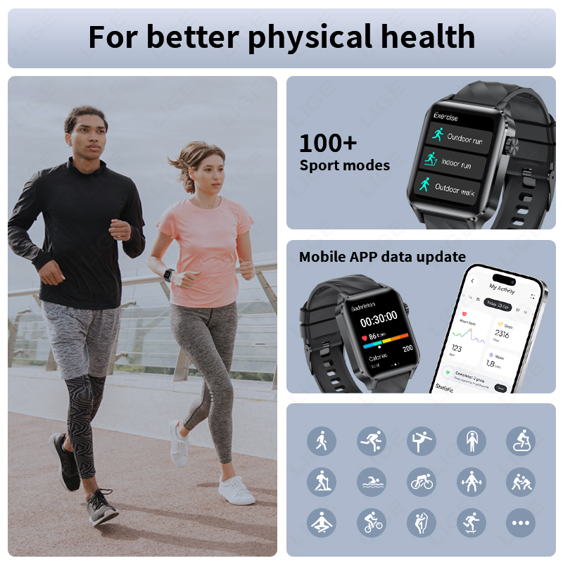 ساعات ذكية جديدة من LIGE مع مي - مراجعة Smartwatch Iphone Watches For Women وسعره