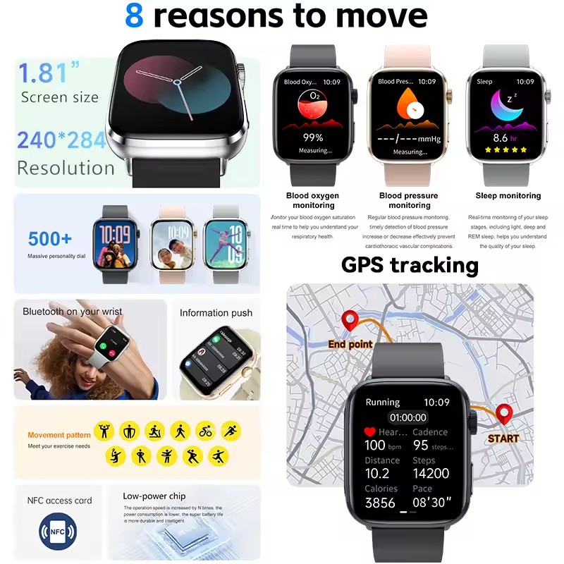 ساعة ذكية الاتصال الهاتفي الرد - مراجعة Smartwatch Watches For Women Branded وسعره