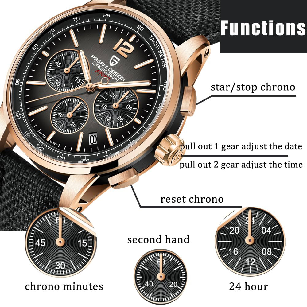 PAGANI تصميم جديد ساعة رجالي 4 - مراجعة Anti-Magnetic Watch وسعره