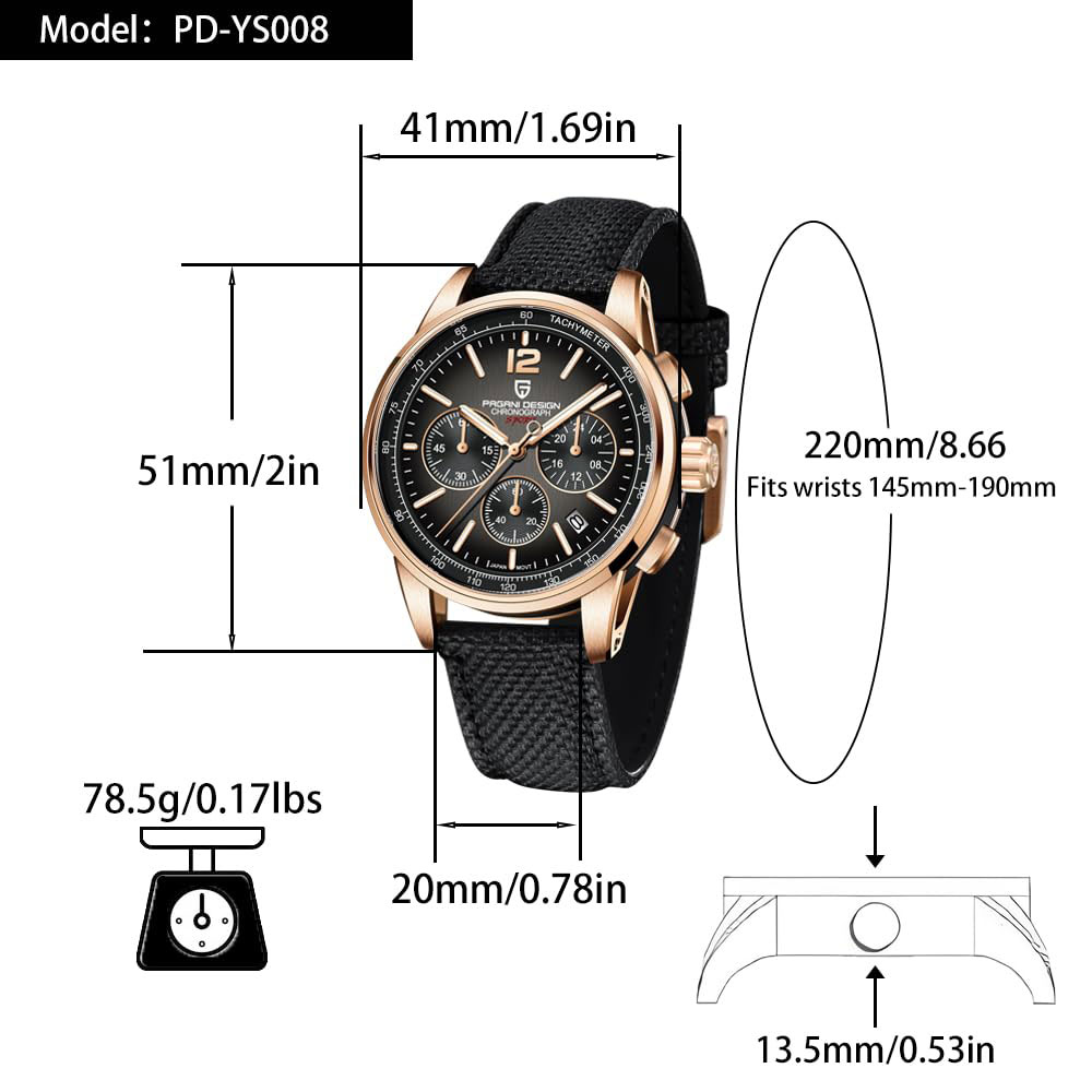PAGANI تصميم جديد ساعة رجالي 4 - مراجعة Anti-Magnetic Watch وسعره