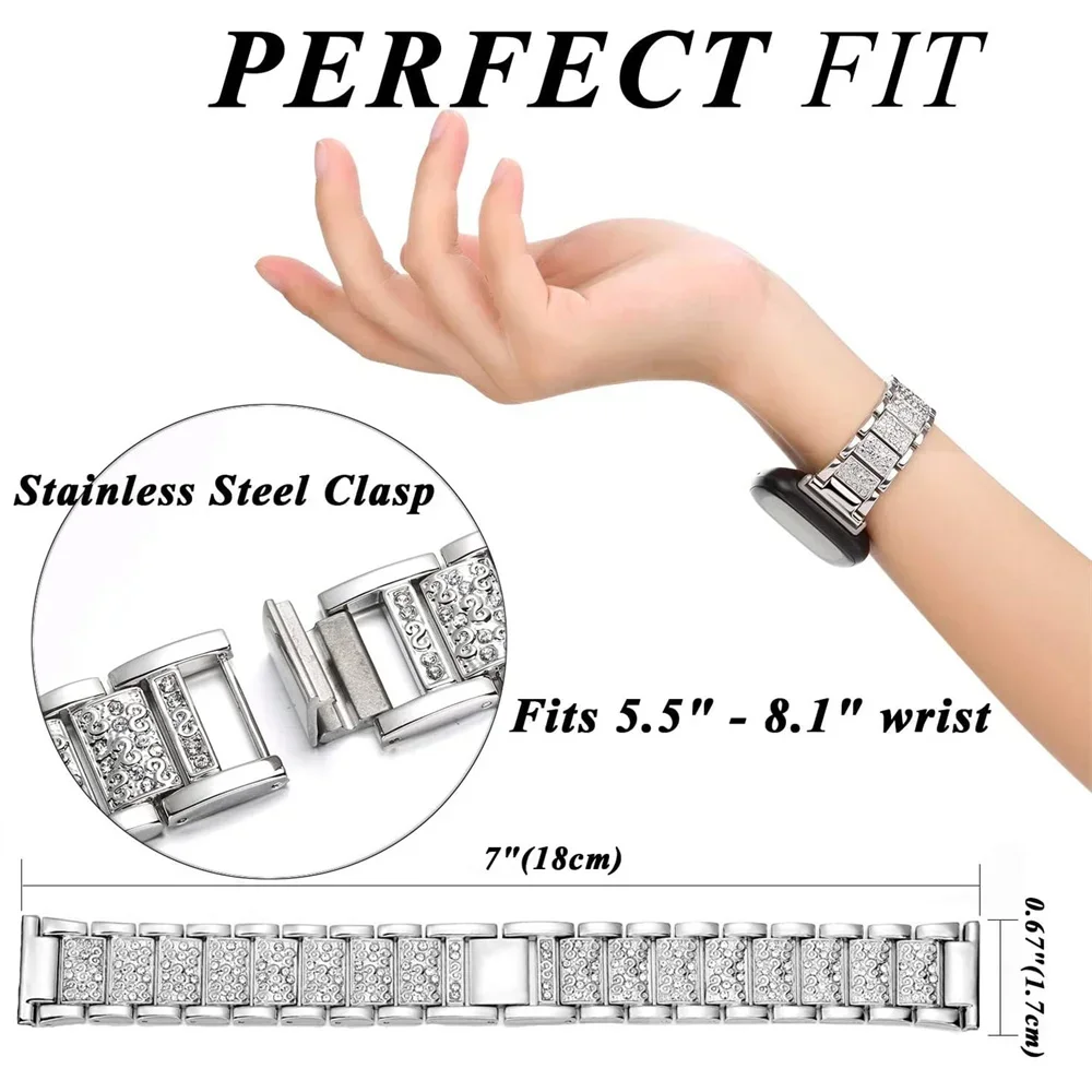 حزام ساعة معدني فاخر بديل مرصع - مراجعة Smartwatch Premium Watches For Women وسعره