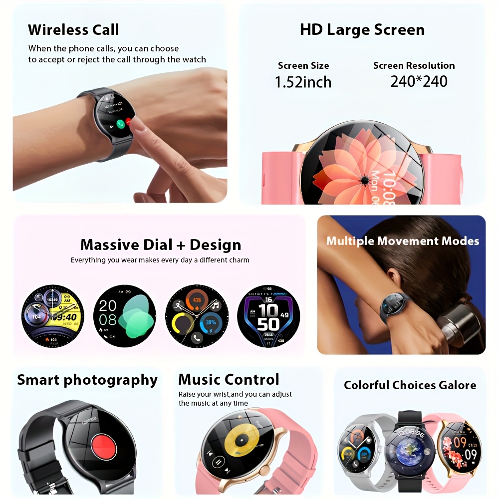 ساعة ذكية LAXASFIT 2026 بشاشة  - مراجعة Smartwatch Watches Gift For Women وسعره