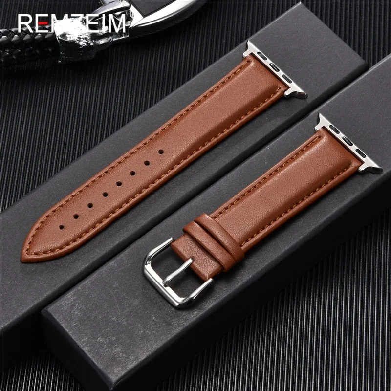 حزام ساعة ذكية من الجلد الصناع - مراجعة Smartwatch Apple Watches For Men وسعره