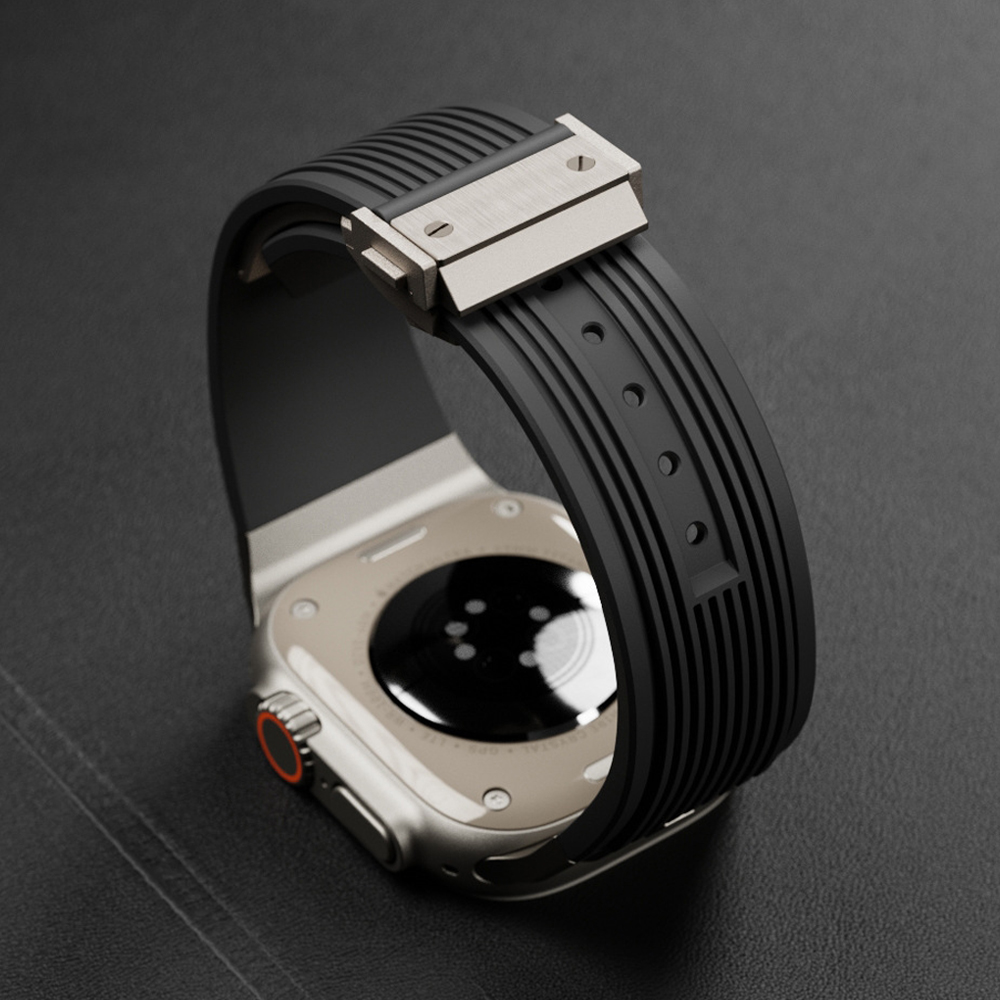 حزام سيليكون لساعة أبل ووتش أل - مراجعة Smartwatch Slim Watches For Men وسعره