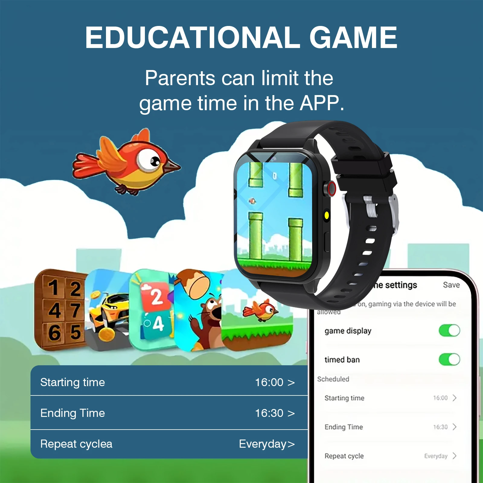 ساعة ذكية للأطفال 18 لعبة كامي - مراجعة Smartwatch Watches Boys وسعره