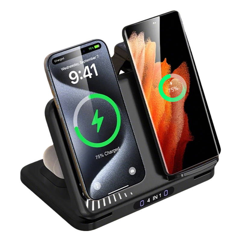 4 في 1 حامل شاحن لاسلكي مزدوج  - مراجعة Smartwatch Watches Xiaomi وسعره