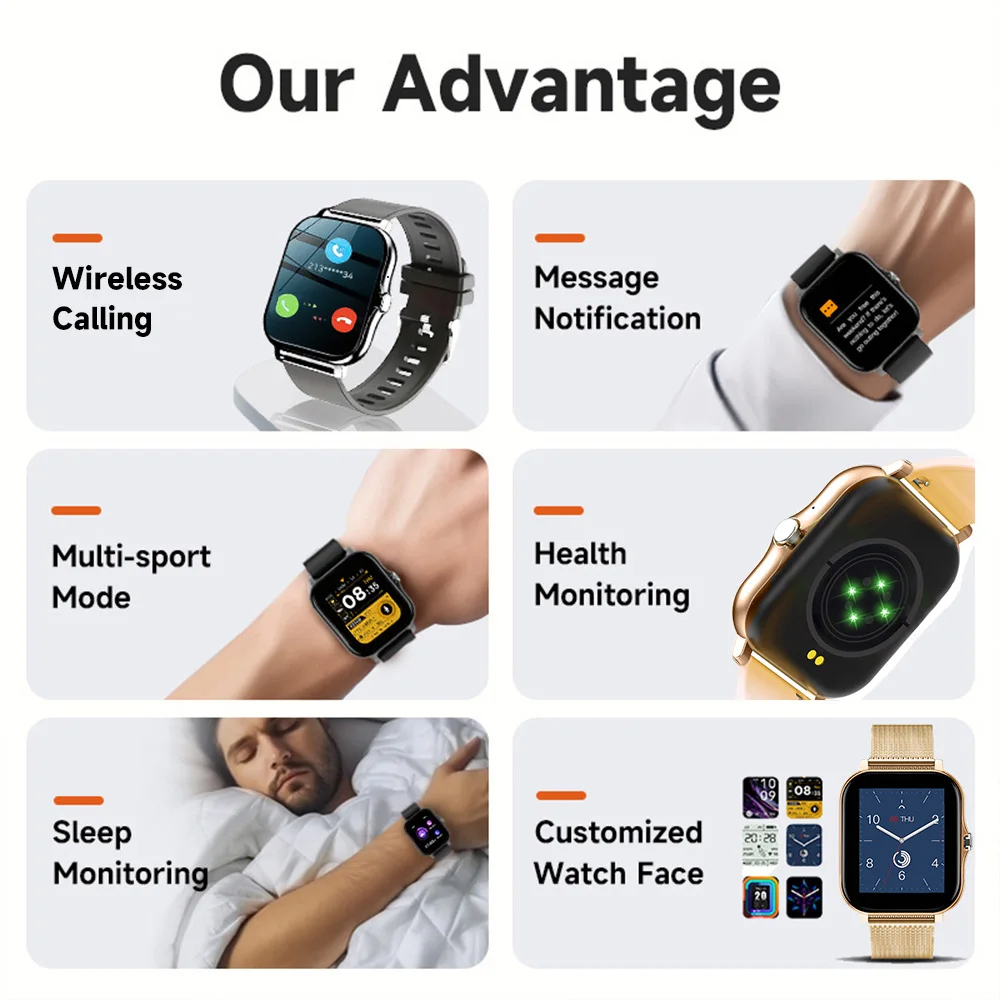ساعة ذكية لساعات أندرويد IOS 1 - مراجعة Smartwatch Watches Gift For Women وسعره