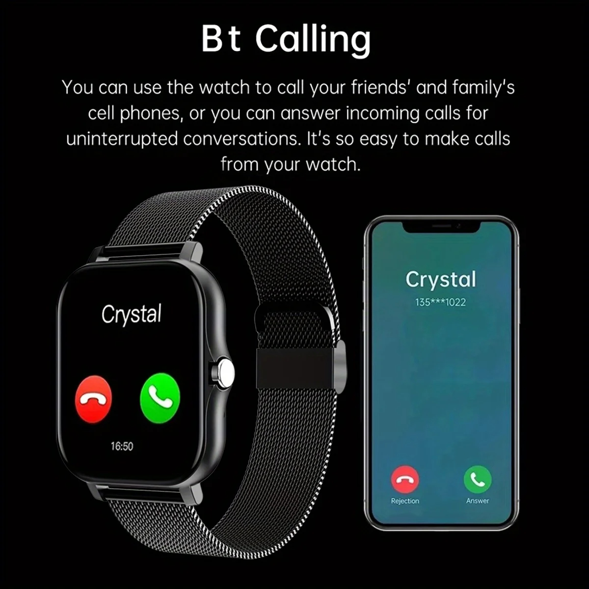 ساعة ذكية لساعات أندرويد IOS 1 - مراجعة Smartwatch Watches Gift For Women وسعره