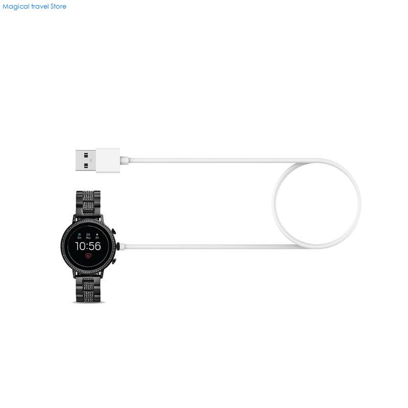 N2UB USB كابل شحن حوض قوس قاعد - مراجعة Fossil Watches Smartwatch Gen 6 وسعره
