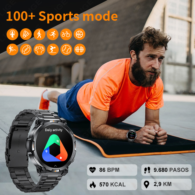 ساعة ذكية رياضية للرجال من LIG - مراجعة Smartwatch Latest Watches For Men وسعره