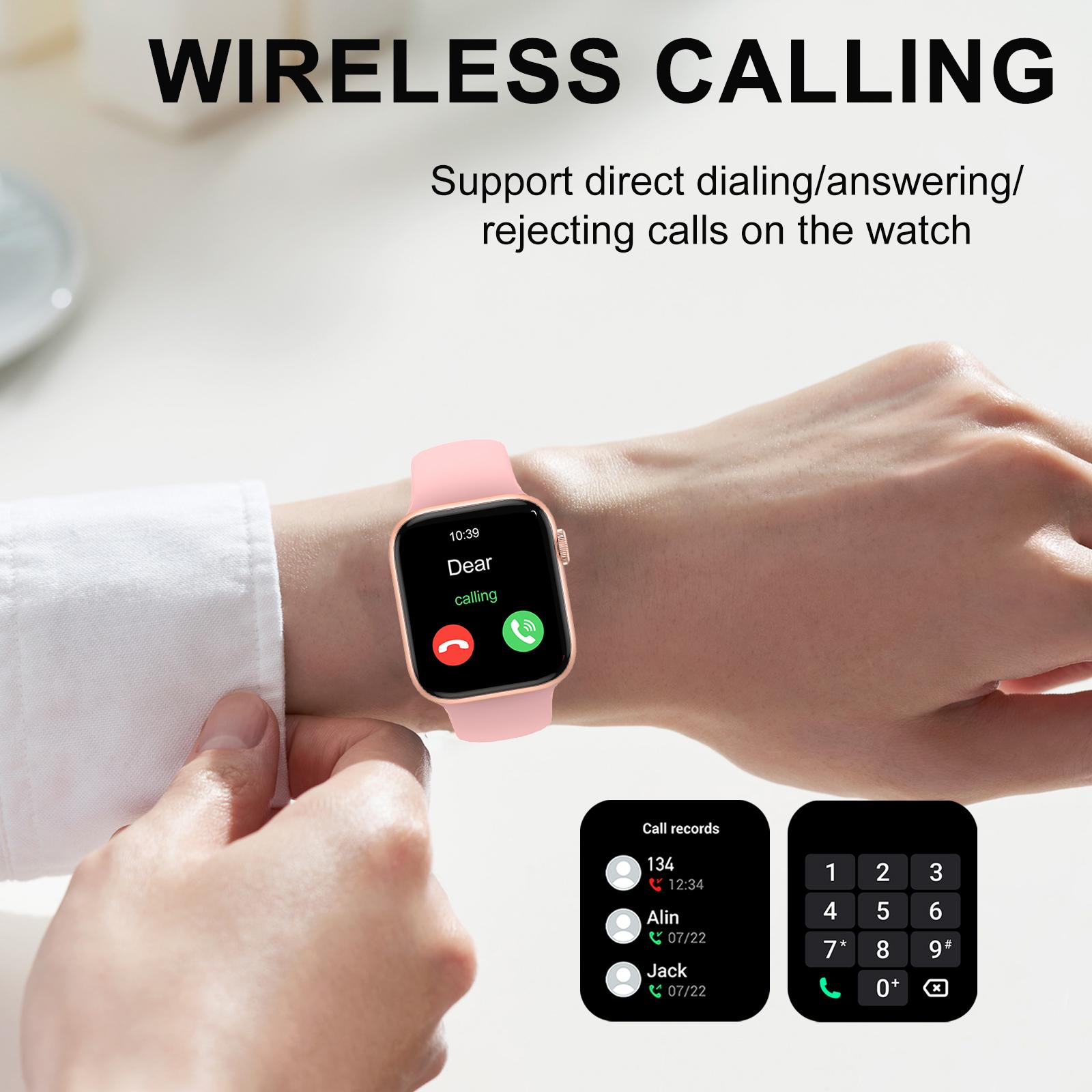 ساعة ذكية، مكالمات/قرص لاسلكي، - مراجعة Smartwatch Iphone Watches For Women وسعره
