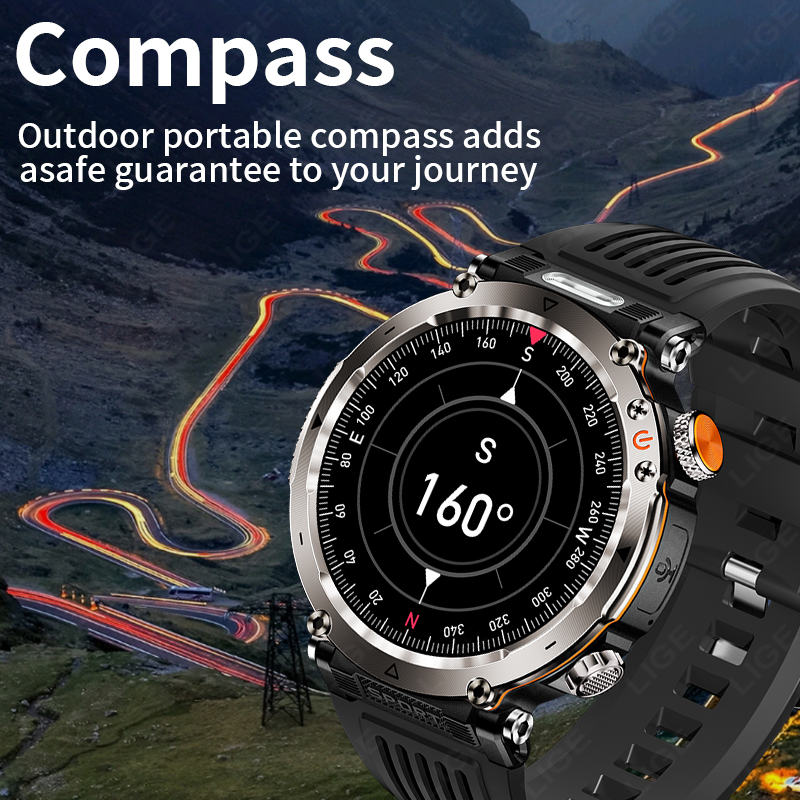 ساعة ذكية عسكرية جديدة للرجال  - مراجعة Watch Smart Smartwatch وسعره