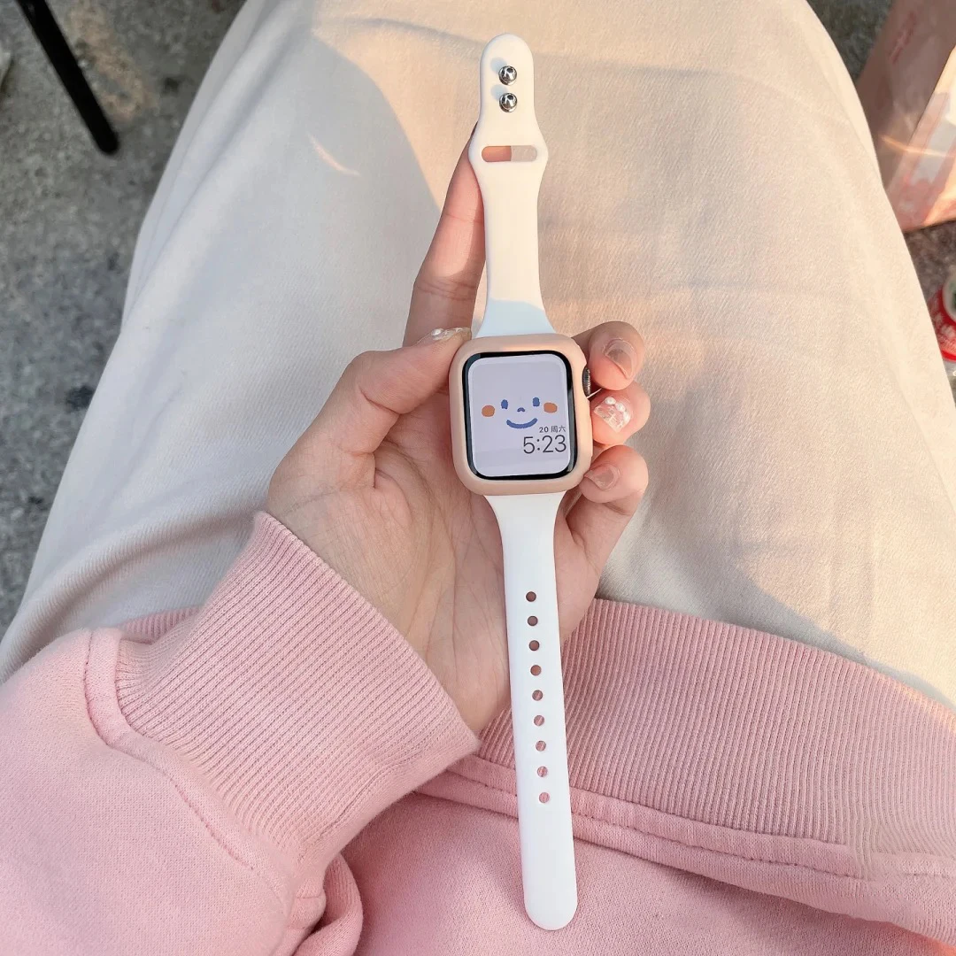 حزام سيليكون نحيف لساعة أبل 46 - مراجعة Smartwatch Slim Watches For Men وسعره